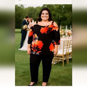 Avenue floral off shoulders floral tunic 22/24